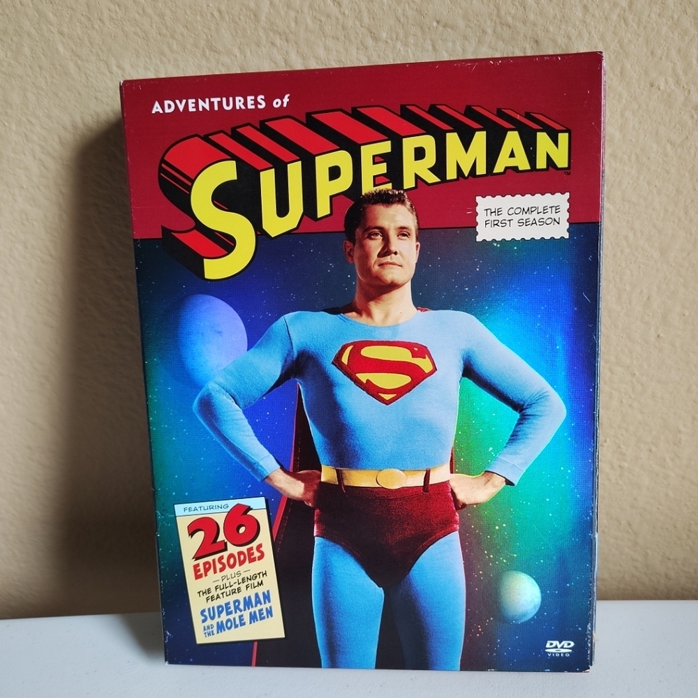 Adventures Of Superman Complete 1st Season DVD Set 1952 Vintage Classic DC Comic